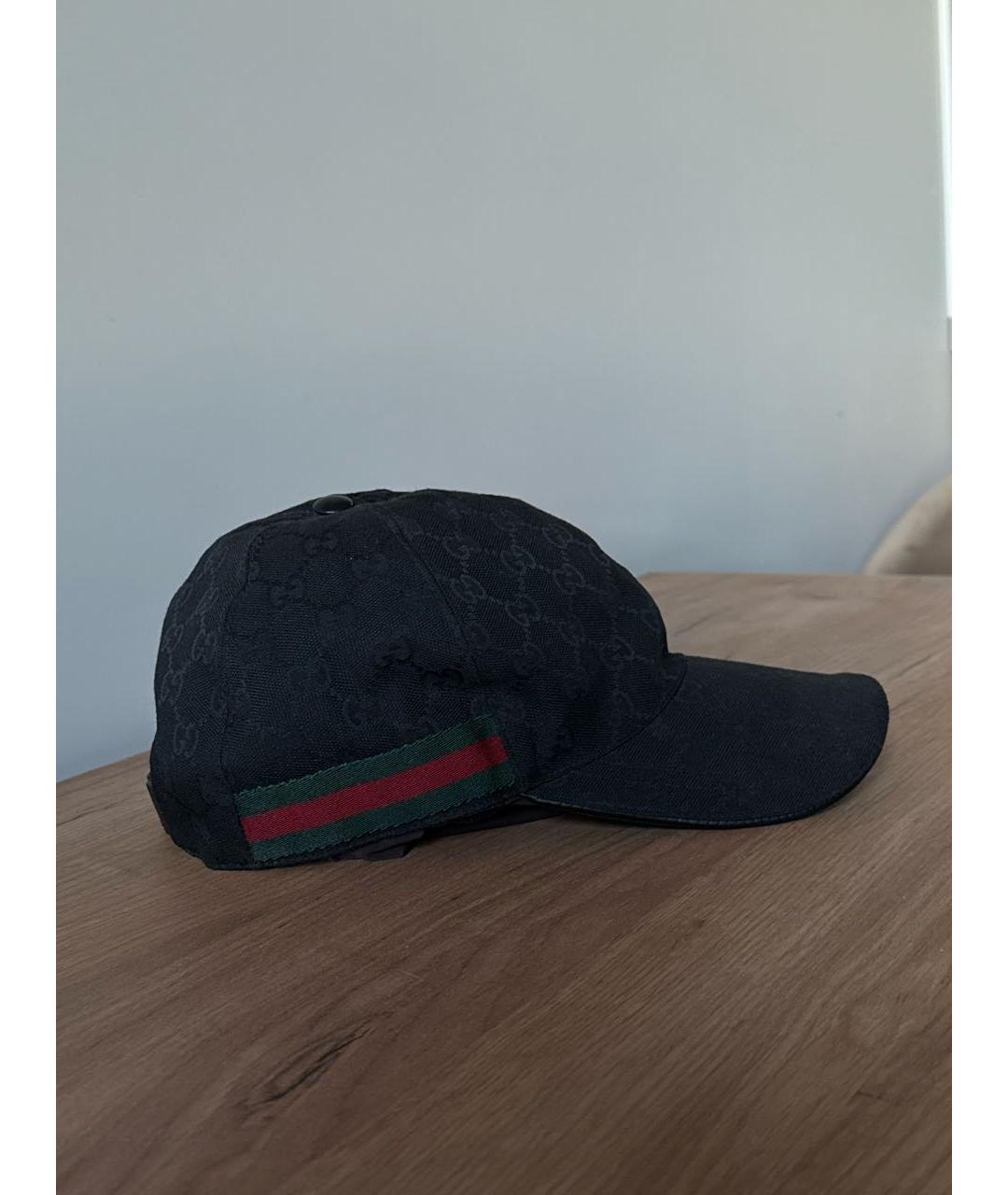 GUCCI Черная синтетическая кепка/бейсболка, фото 2