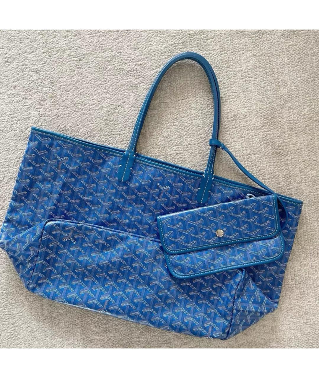 GOYARD Синяя сумка тоут, фото 9