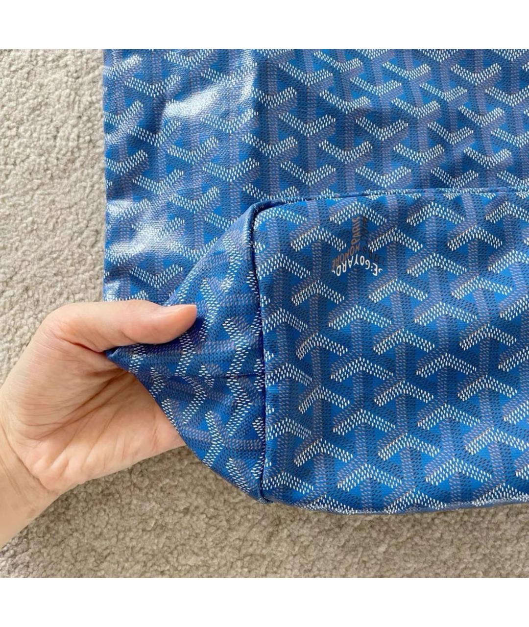 GOYARD Синяя сумка тоут, фото 5