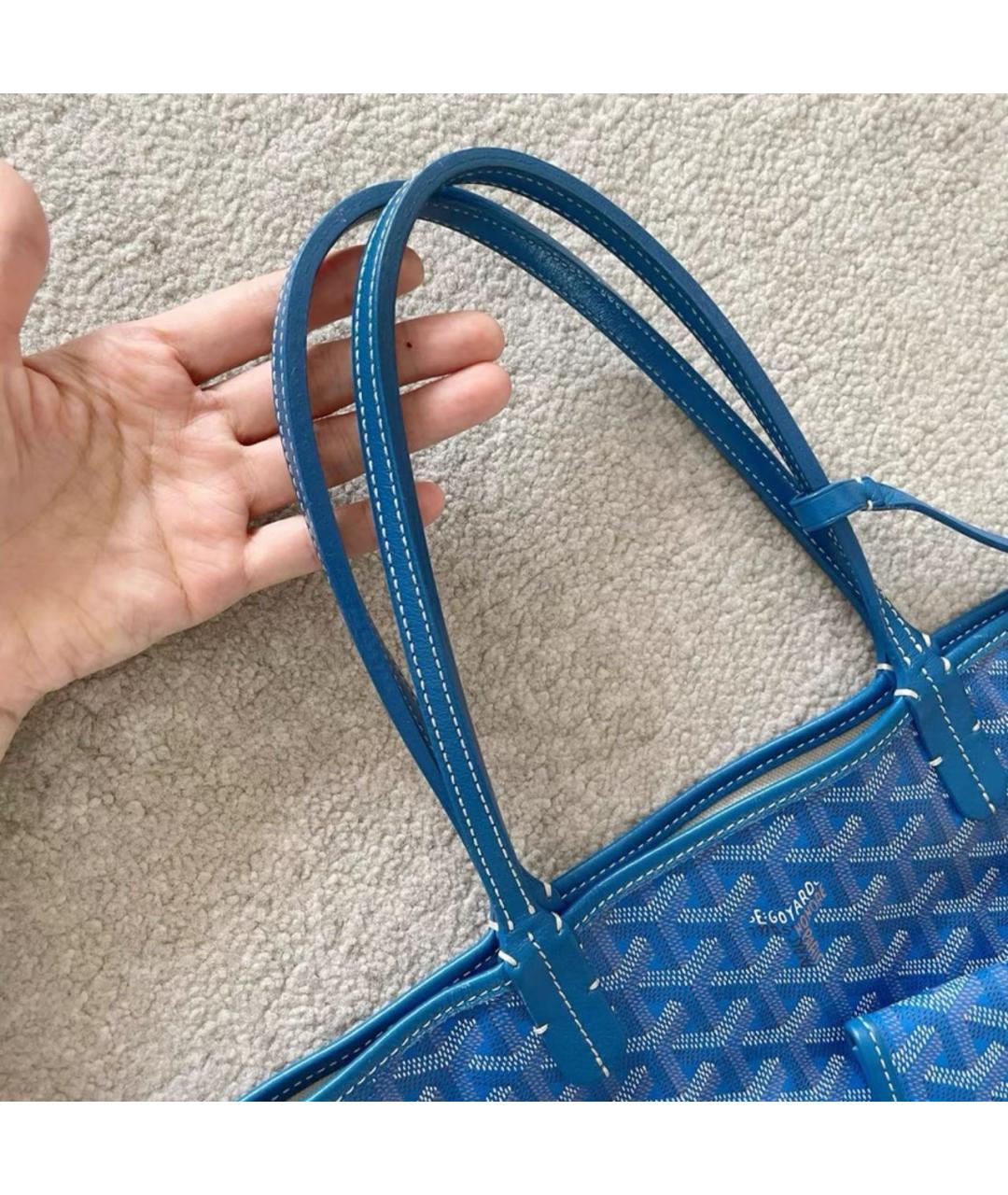 GOYARD Синяя сумка тоут, фото 3