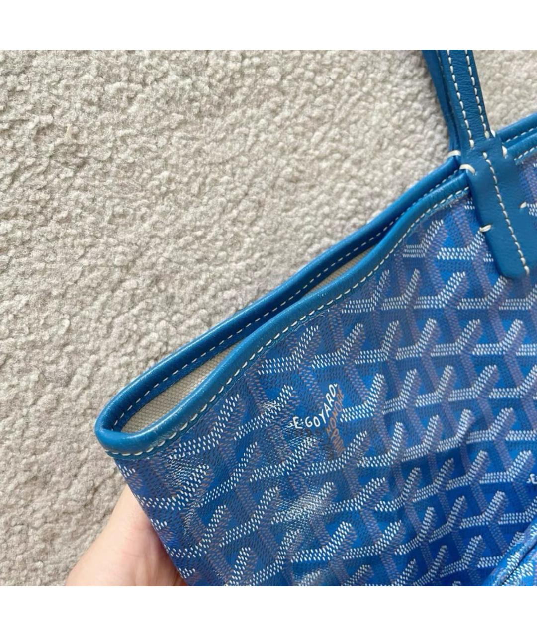 GOYARD Синяя сумка тоут, фото 4