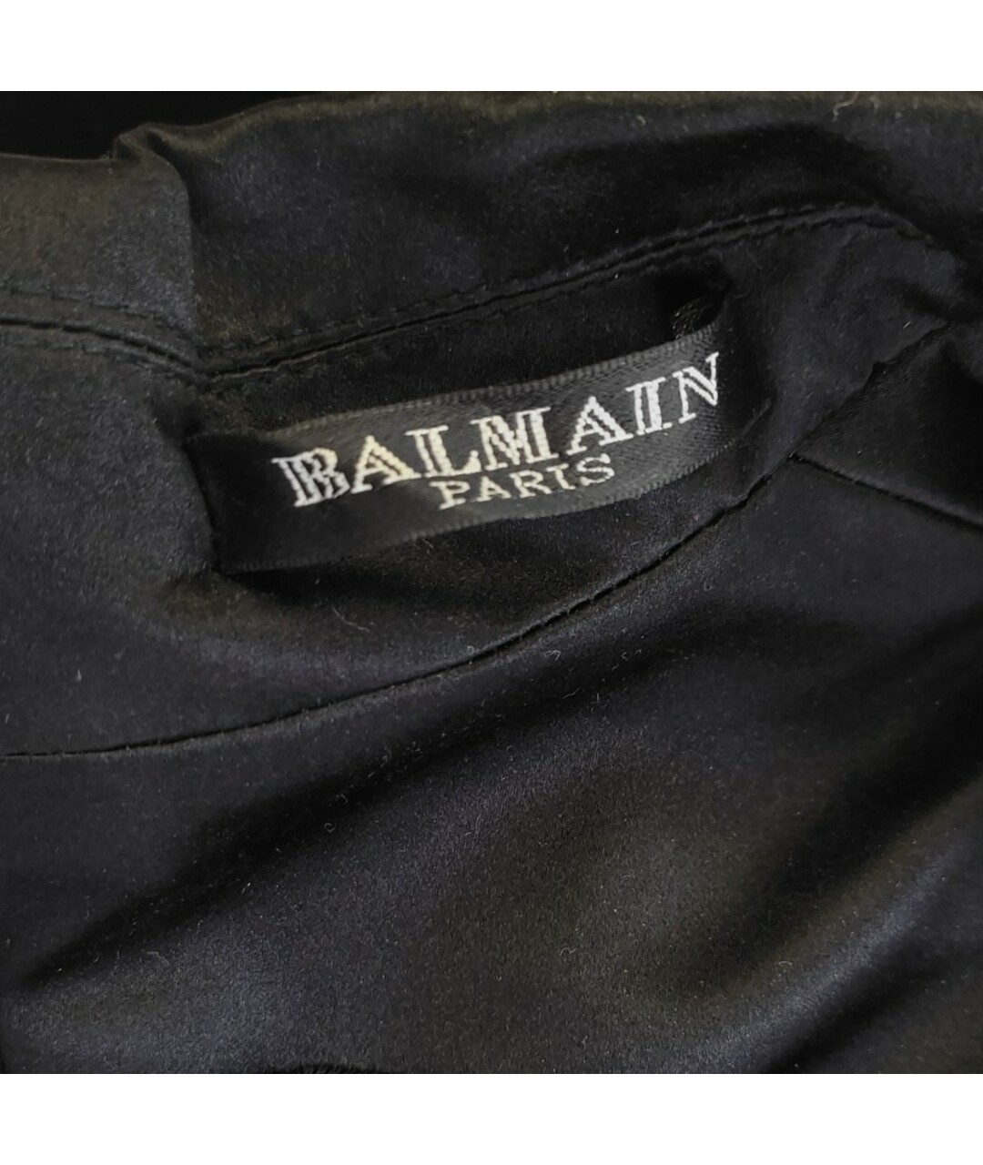 BALMAIN Черное полиэстеровое платье, фото 5