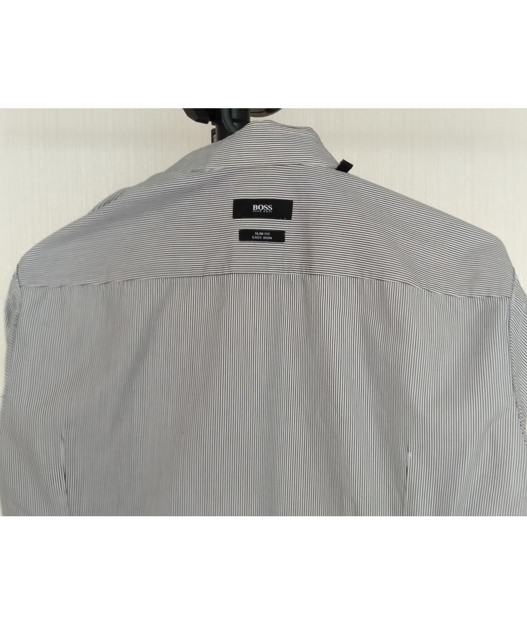 HUGO BOSS Серая хлопковая кэжуал рубашка, фото 3