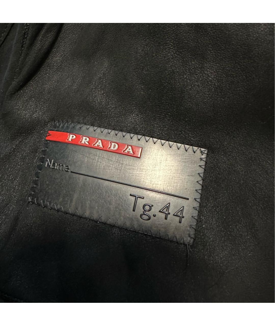 PRADA Черная меховая шуба, фото 4