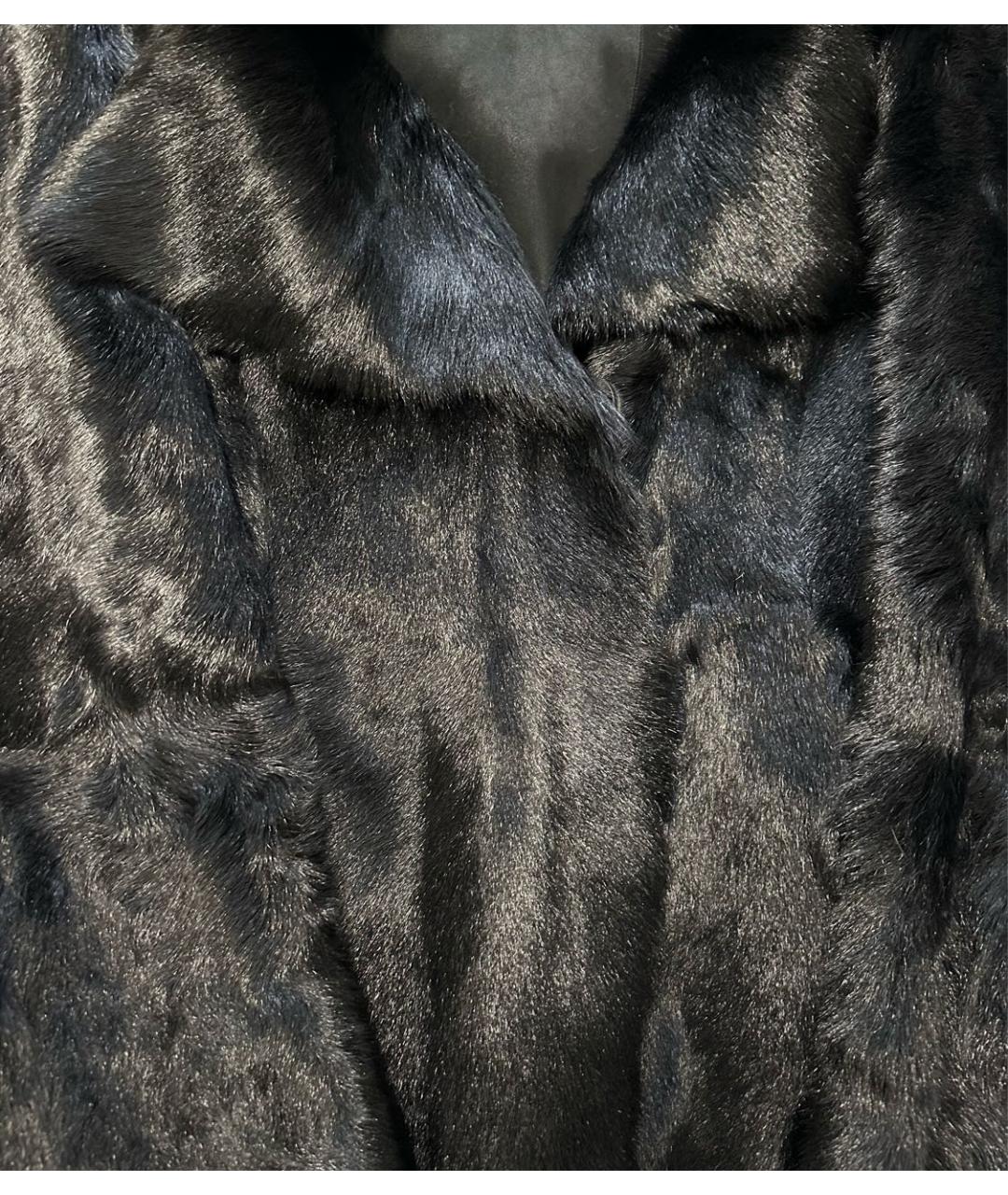 PRADA Черная меховая шуба, фото 6