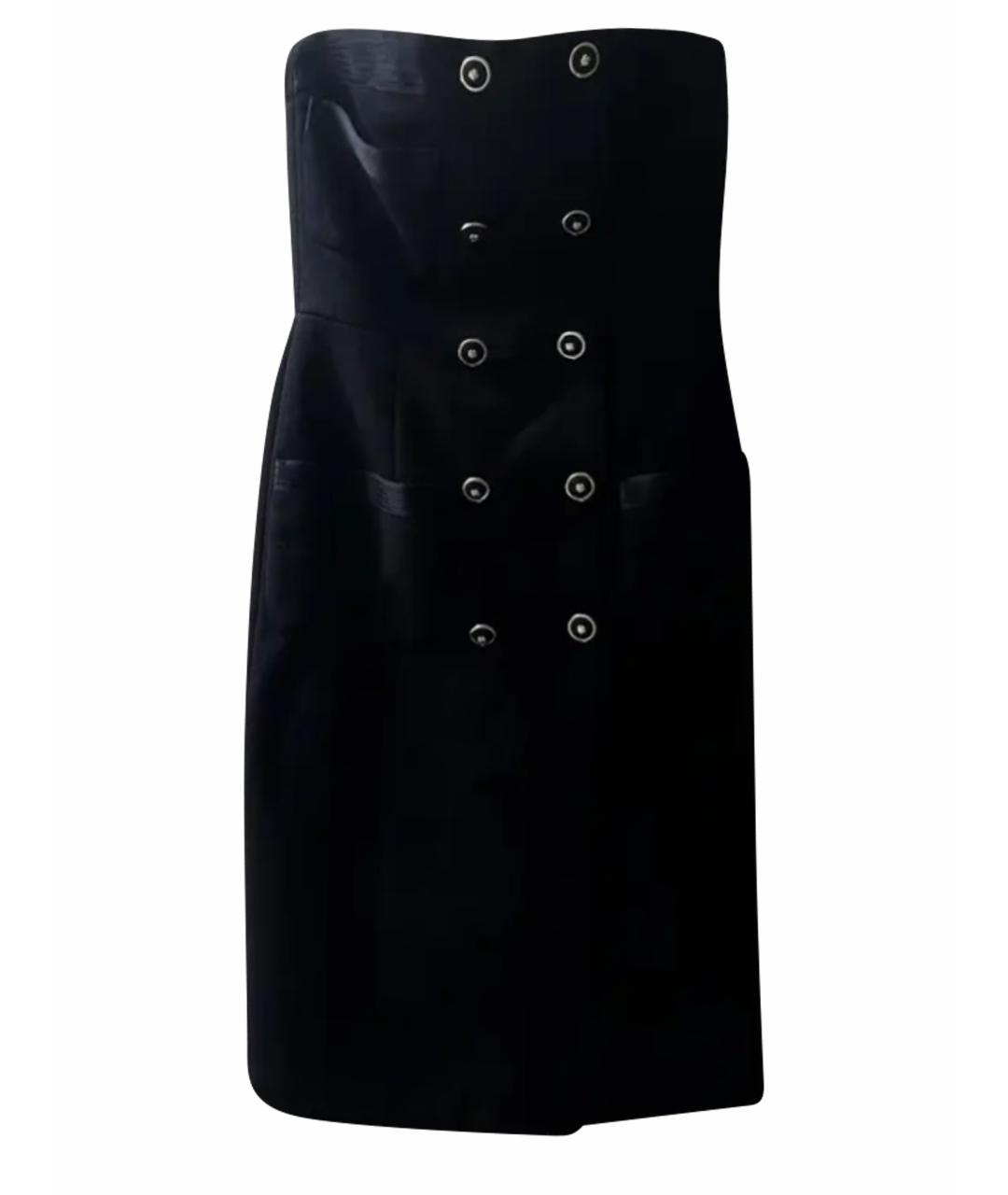 CHANEL Черное шерстяное вечернее платье, фото 1