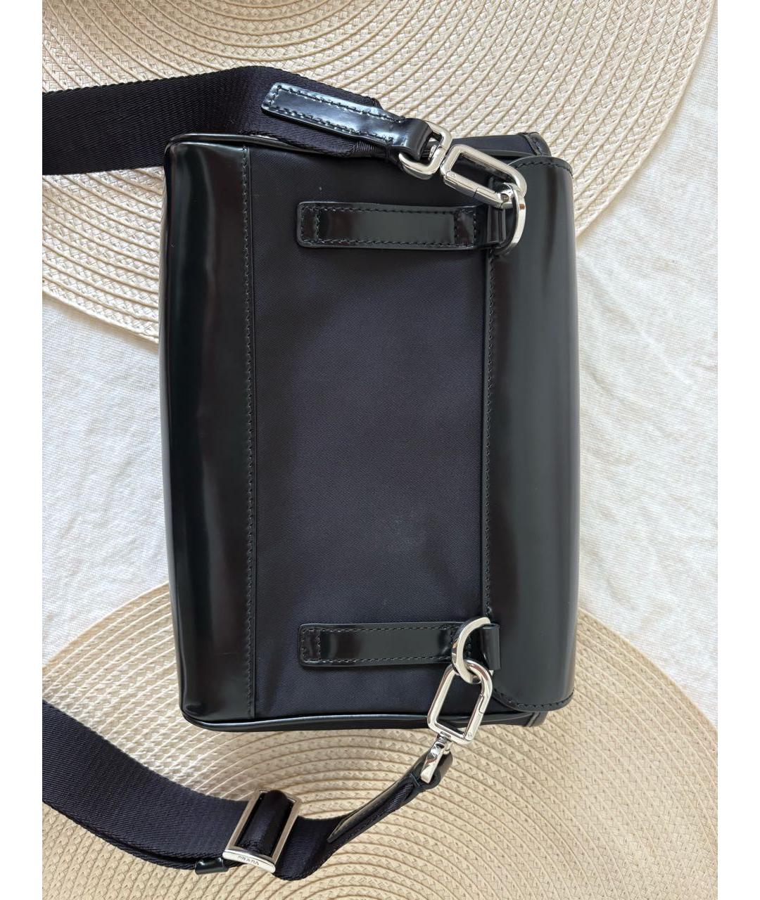 PRADA Черная синтетическая сумка на плечо, фото 2