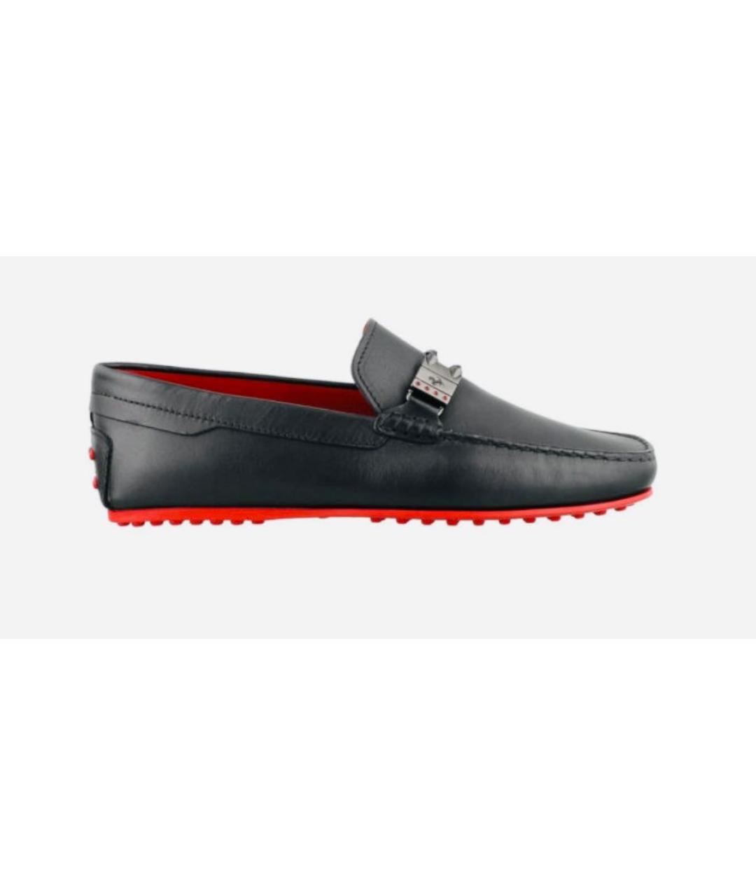 TOD'S Черные кожаные мокасины, фото 5