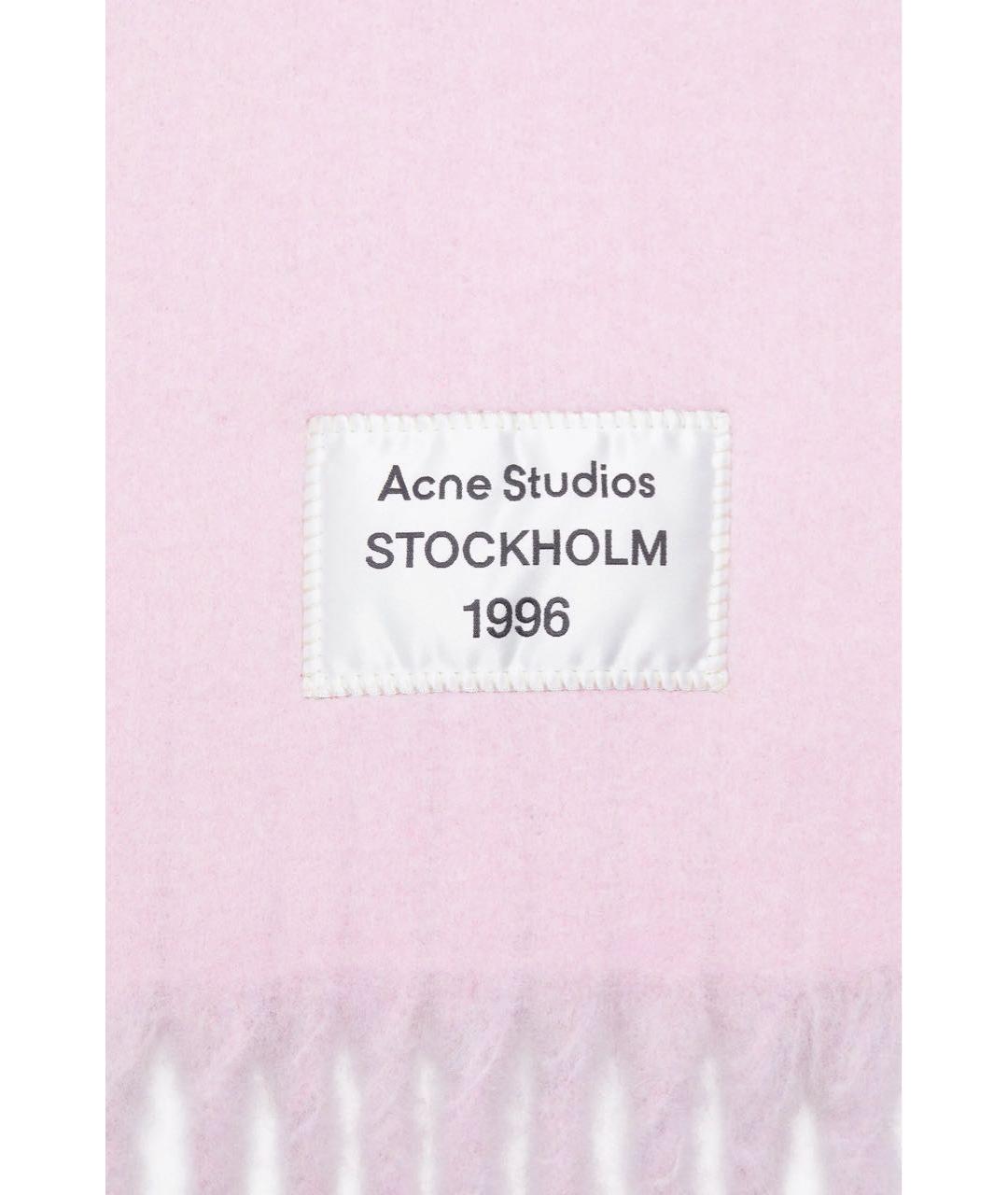 ACNE STUDIOS Розовый шарф, фото 3