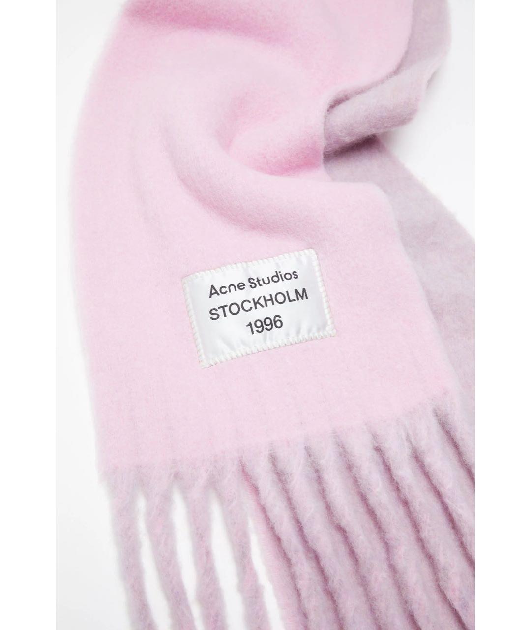 ACNE STUDIOS Розовый шарф, фото 2
