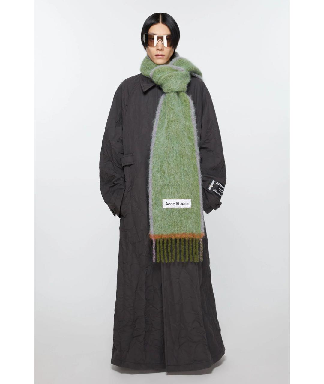 ACNE STUDIOS Зеленый шарф, фото 2