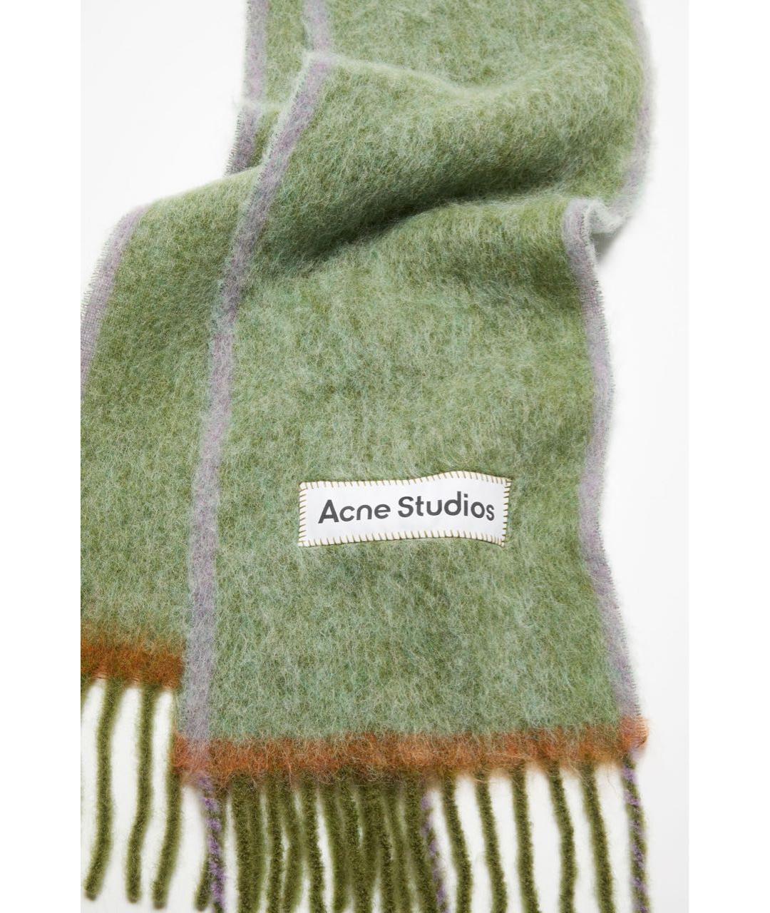 ACNE STUDIOS Зеленый шарф, фото 3