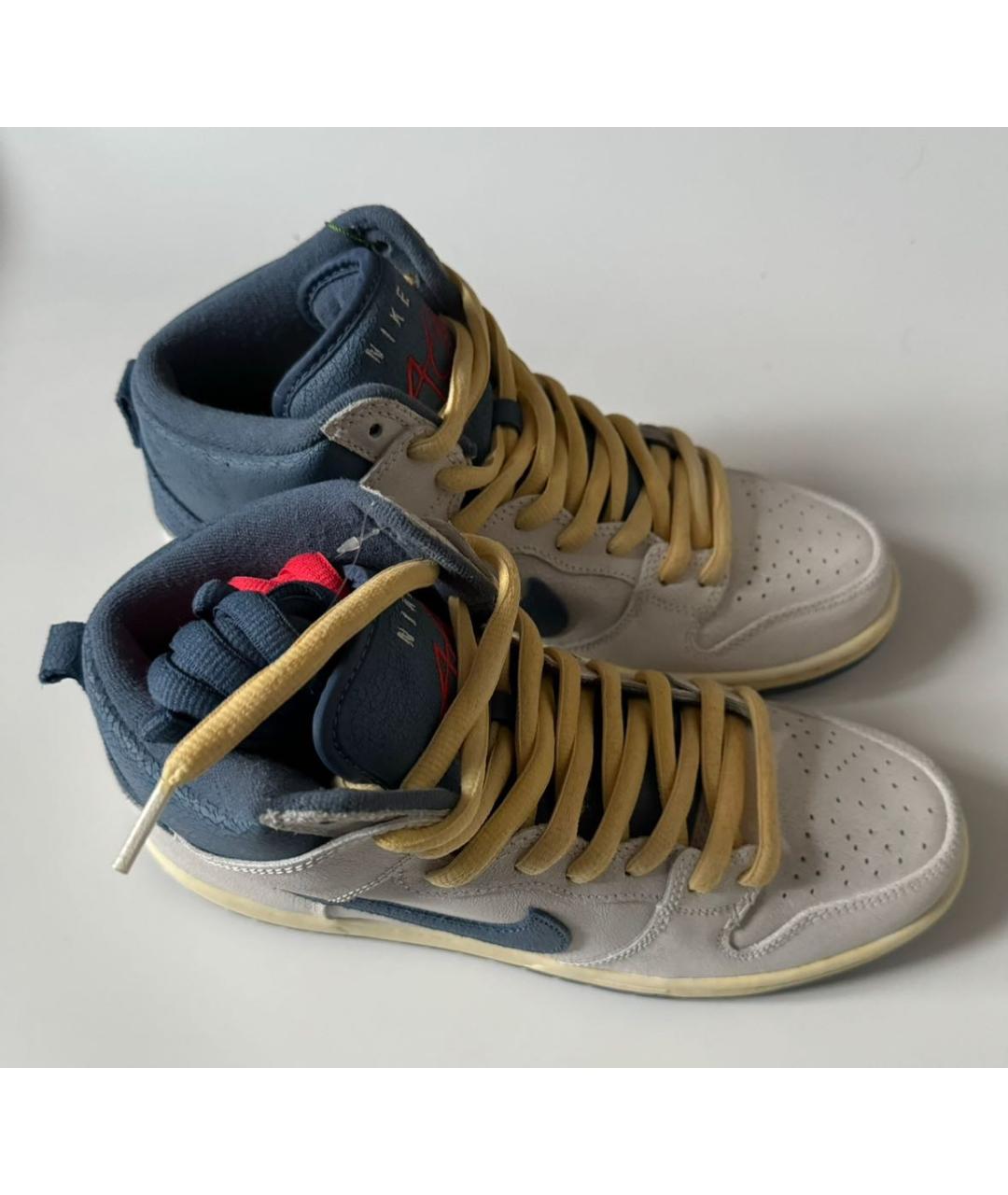 NIKE Бежевые высокие кроссовки / кеды, фото 3