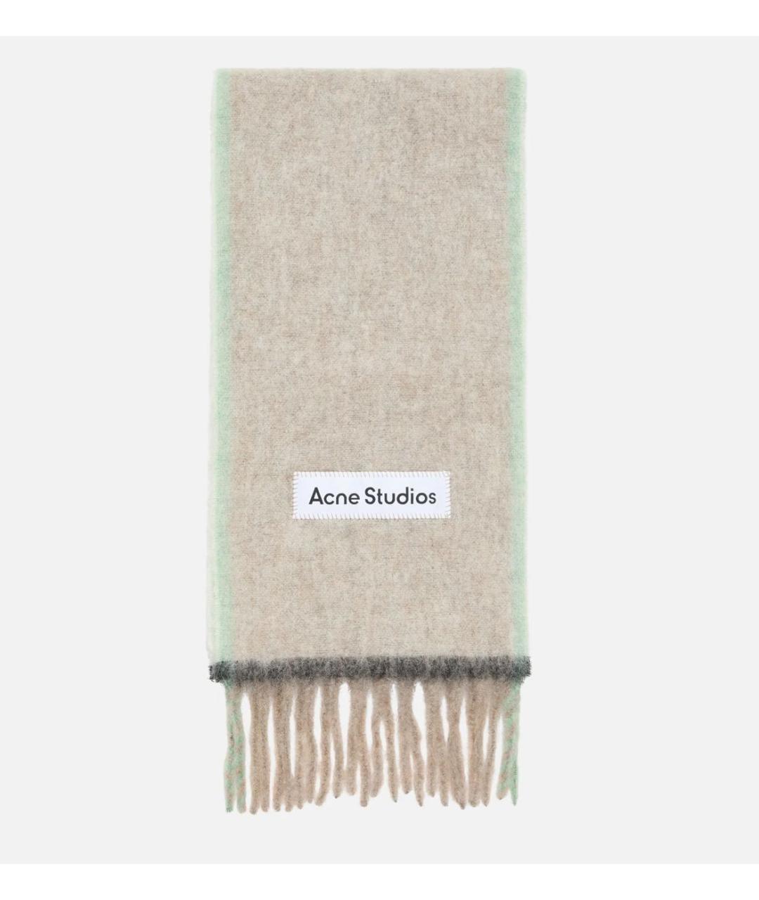 ACNE STUDIOS Бежевый шарф, фото 5