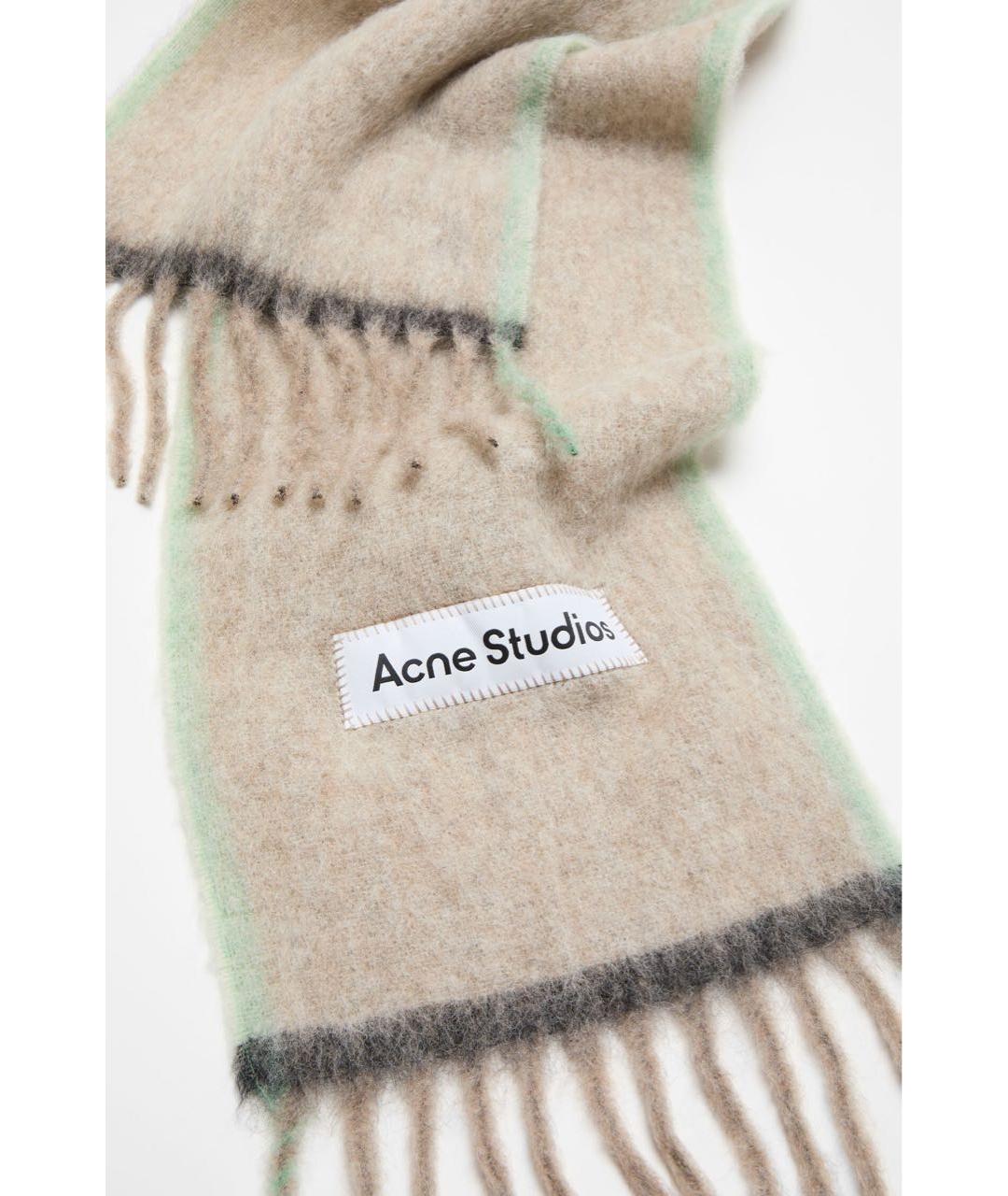 ACNE STUDIOS Бежевый шарф, фото 3