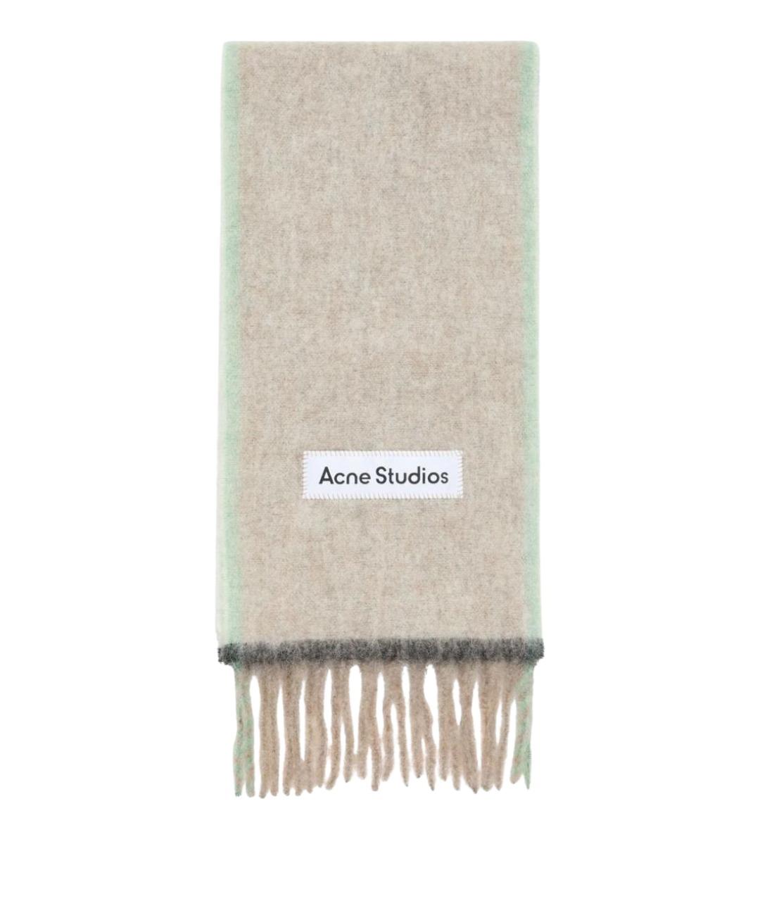 ACNE STUDIOS Бежевый шарф, фото 1