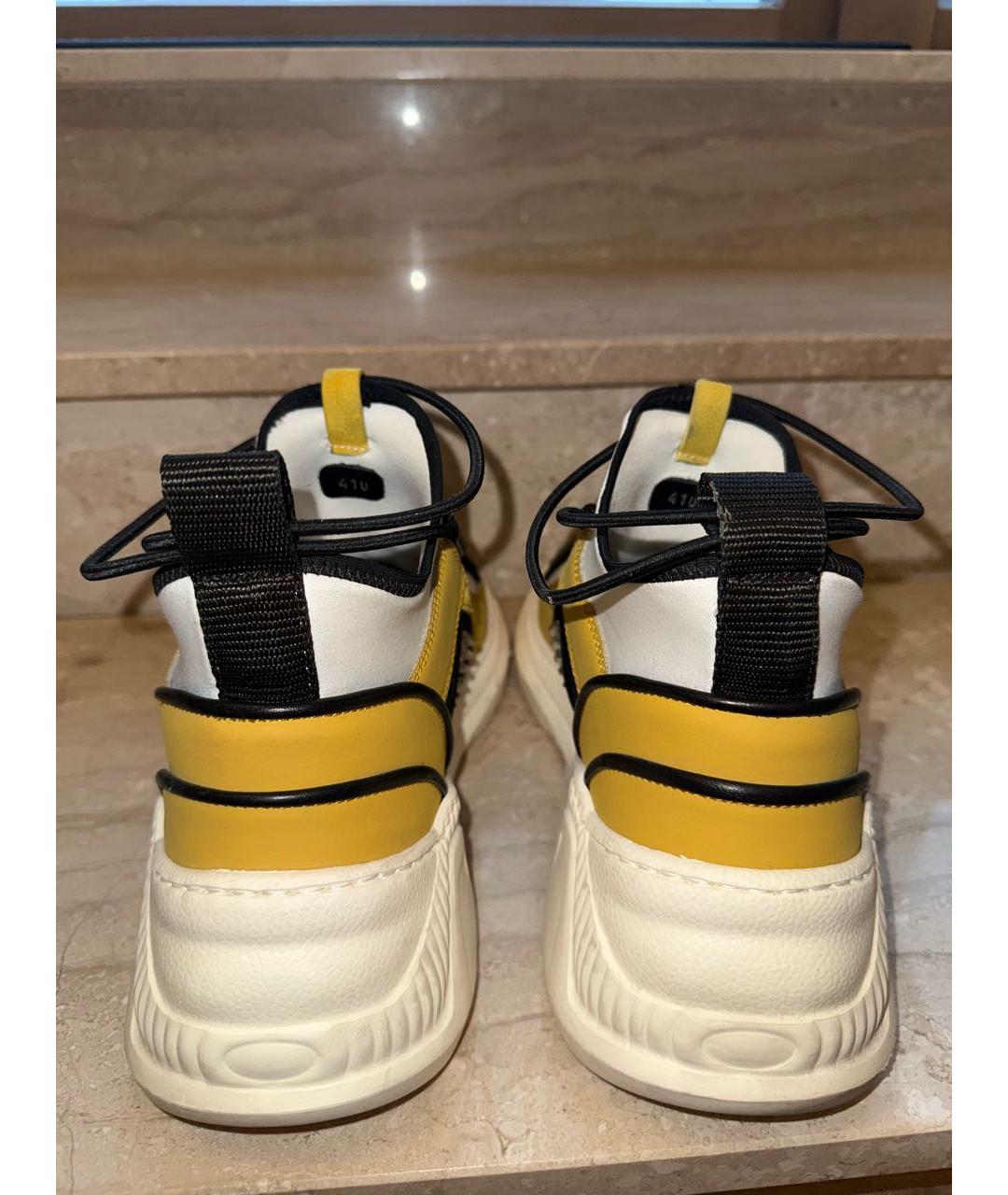 BALMAIN Мульти кожаные низкие кроссовки / кеды, фото 4