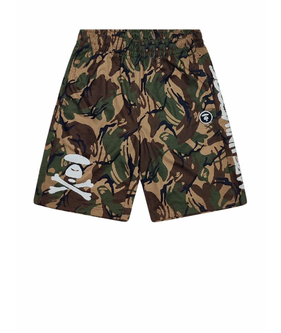 A BATHING APE Зеленые хлопковые шорты, фото 1