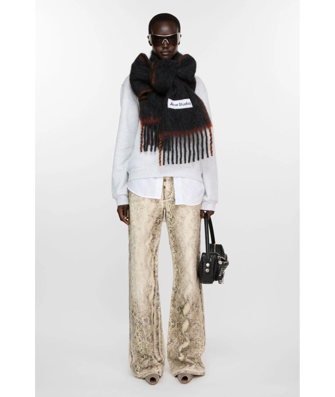 ACNE STUDIOS Черный шарф, фото 2
