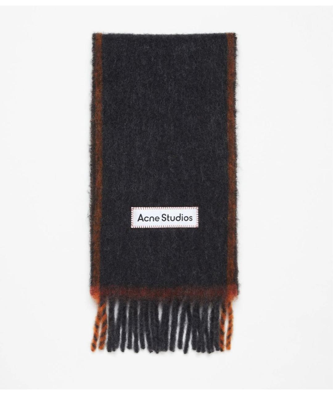 ACNE STUDIOS Черный шарф, фото 4