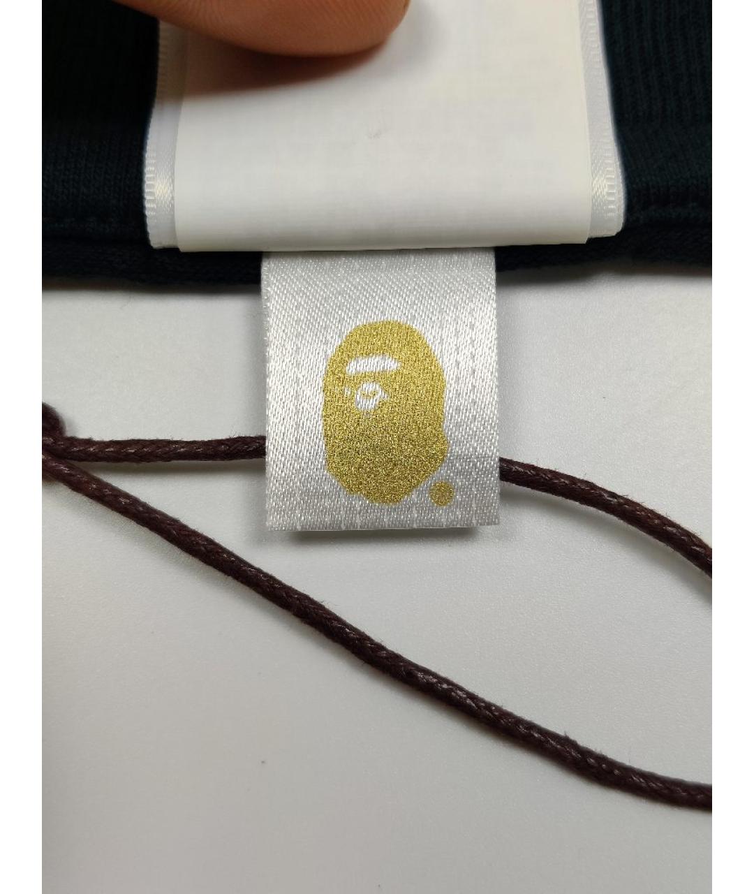 A BATHING APE Черная хлопковая футболка, фото 7