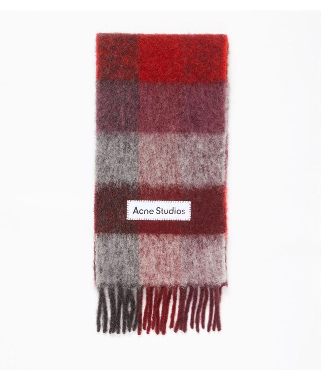 ACNE STUDIOS Красный шарф, фото 4