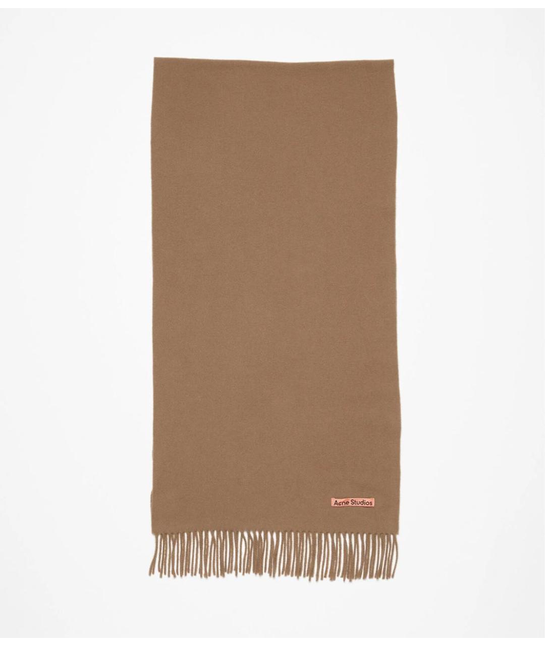 ACNE STUDIOS Коричневый шарф, фото 4