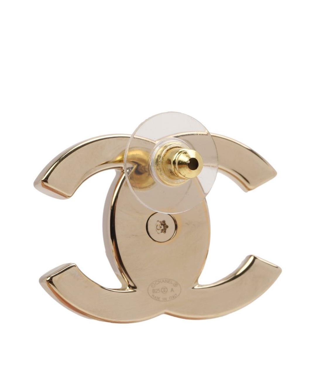 CHANEL Золотые серьги, фото 3