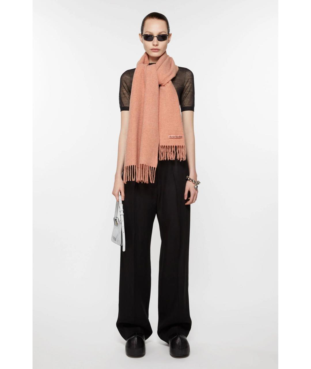 ACNE STUDIOS Коралловый шарф, фото 2