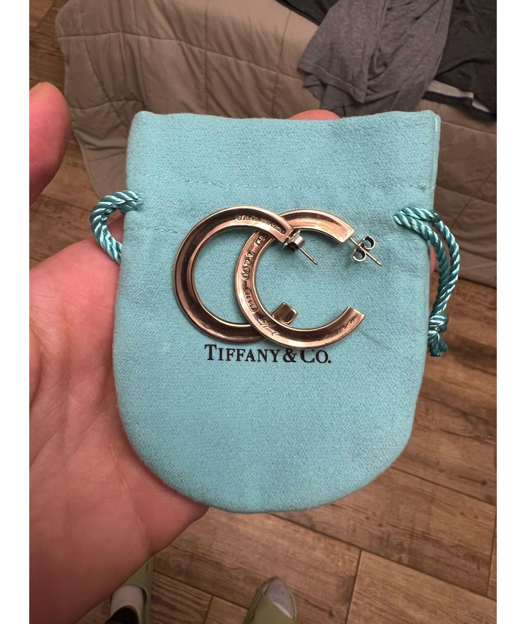 TIFFANY&CO Золотые серьги из желтого золота, фото 2