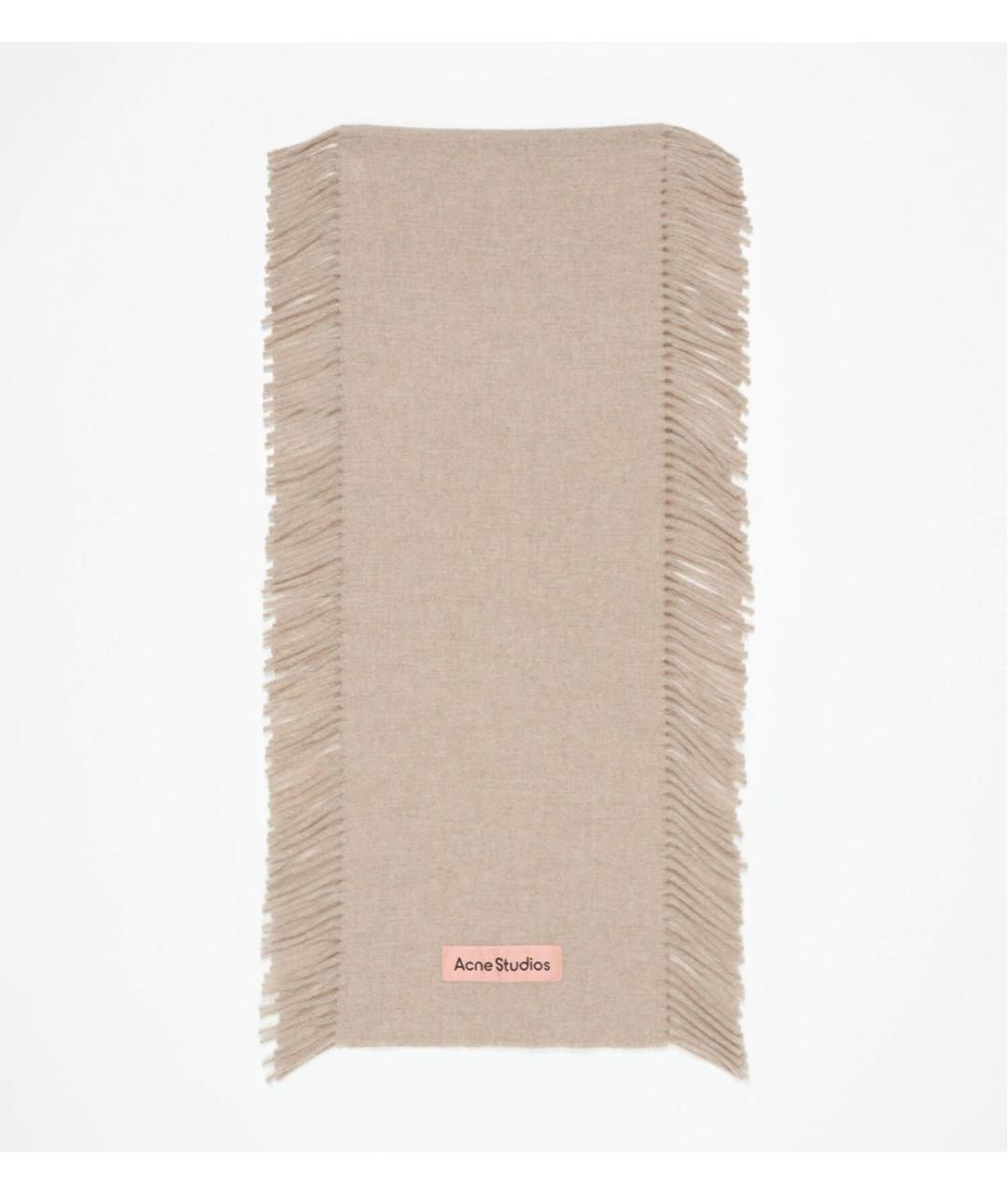 ACNE STUDIOS Бежевый шарф, фото 3