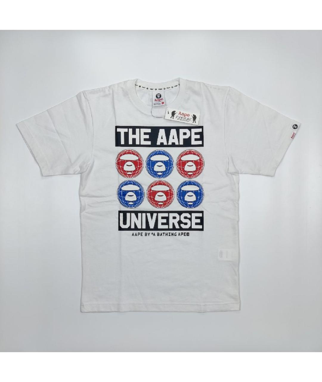 A BATHING APE Белая хлопковая футболка, фото 6