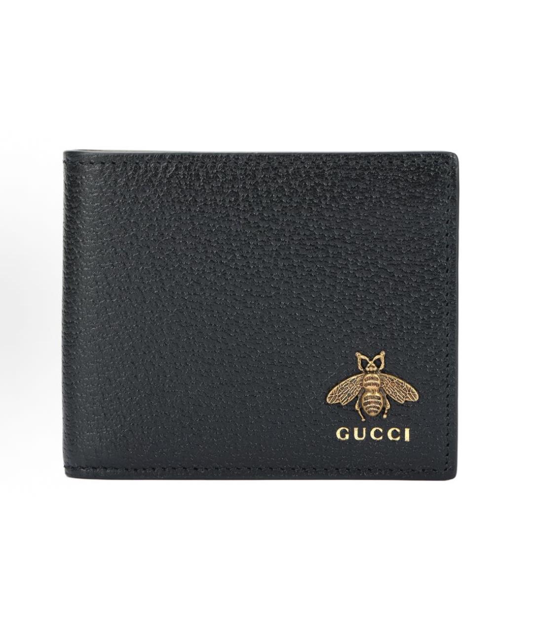 GUCCI Черный кожаный кошелек, фото 5