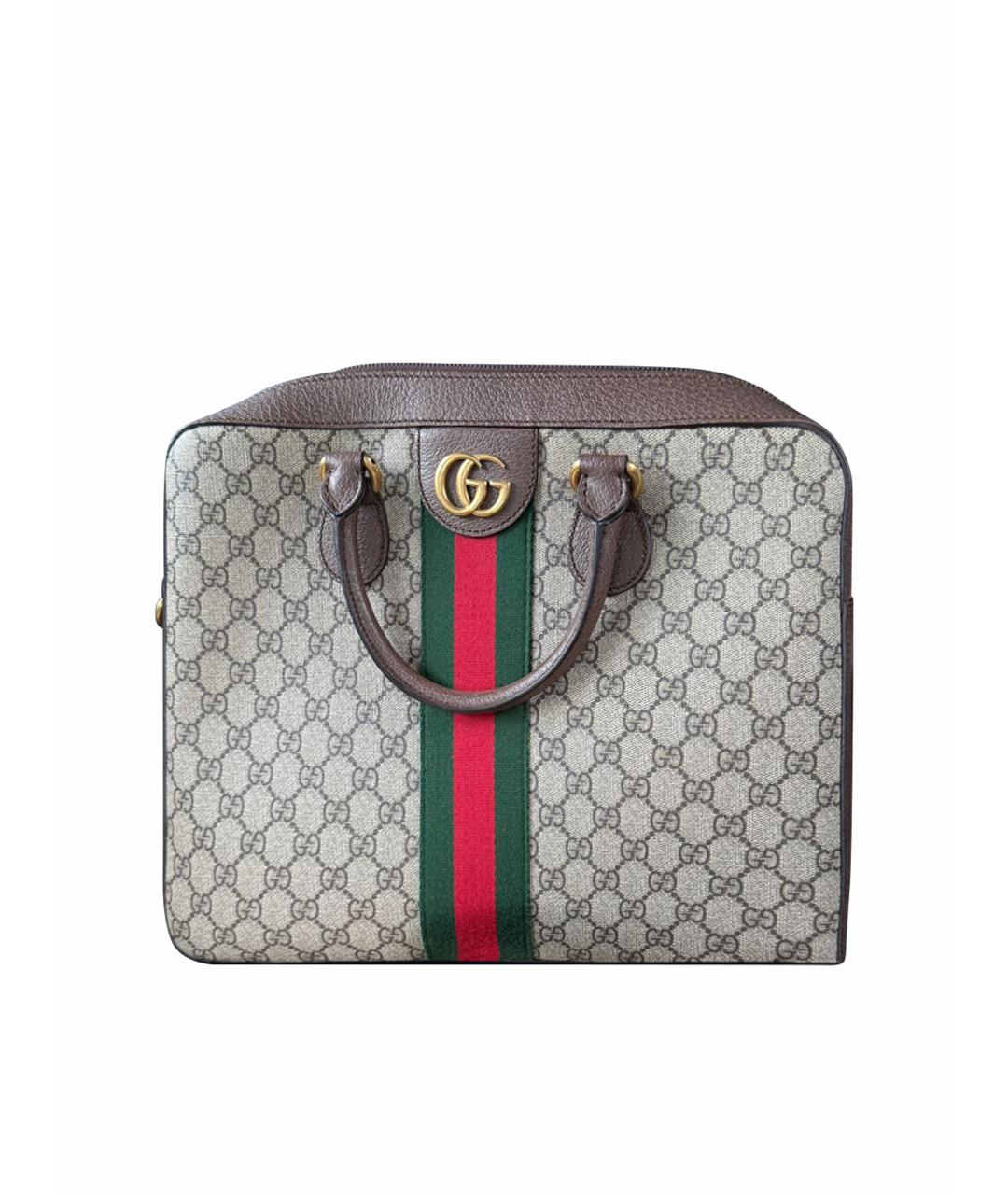 GUCCI Коричневая барсетка, фото 1