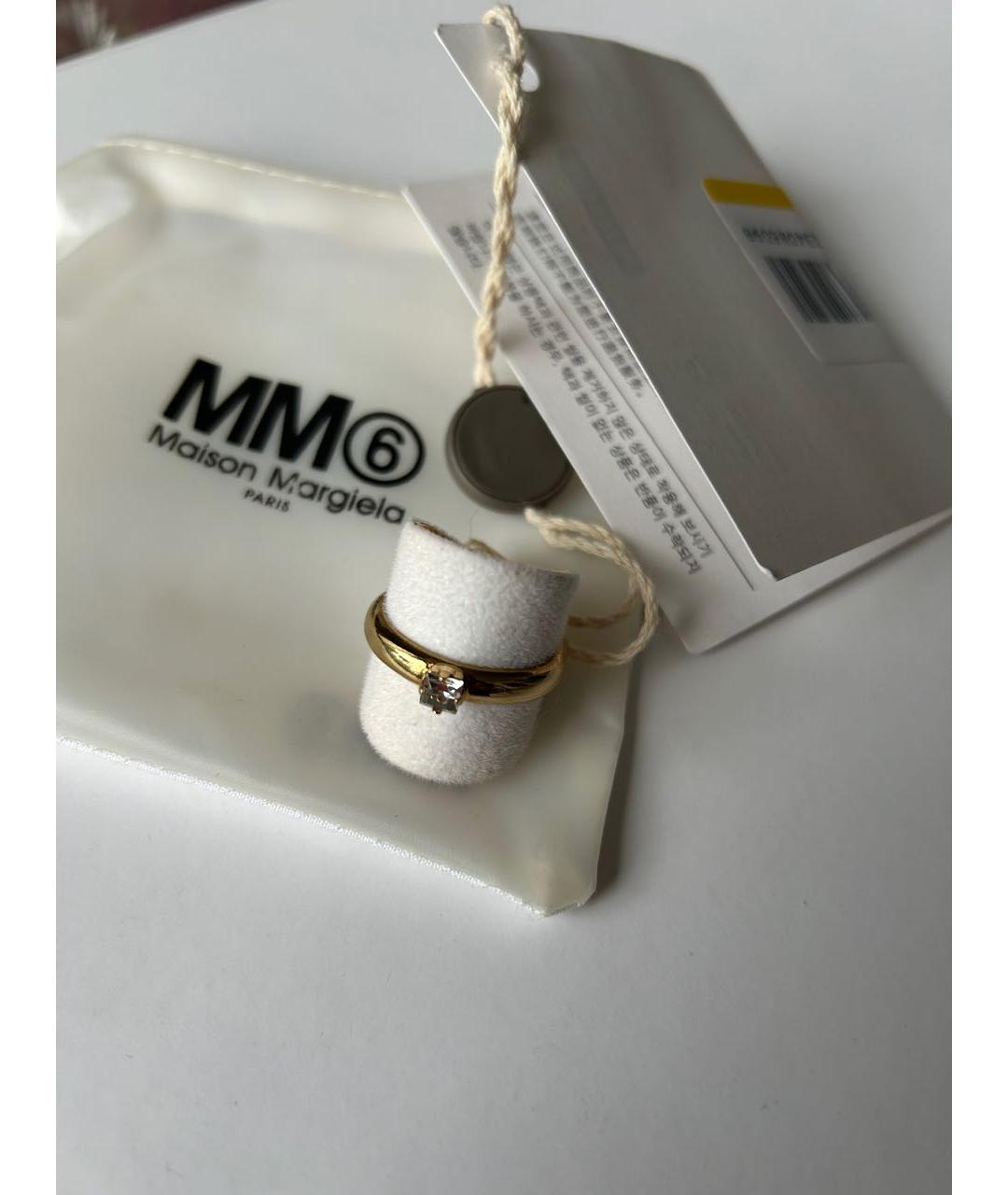 MM6 MAISON MARGIELA Золотое латунное кольцо, фото 3