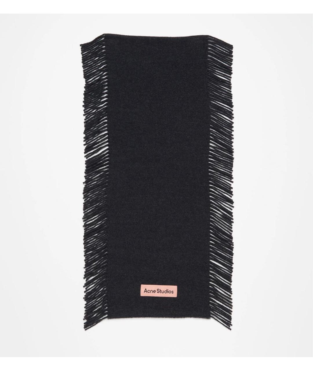 ACNE STUDIOS Черный шарф, фото 4
