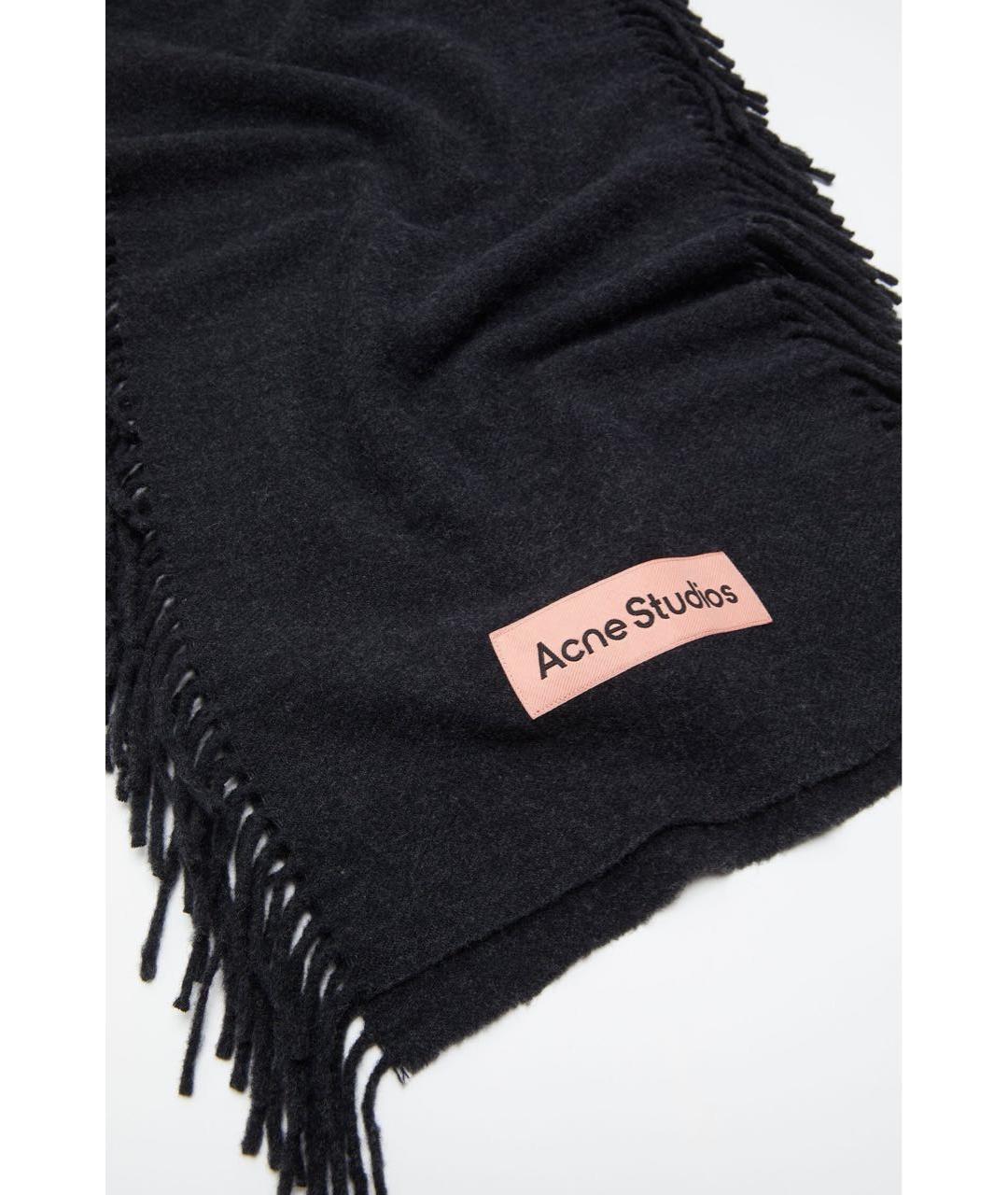 ACNE STUDIOS Черный шарф, фото 3