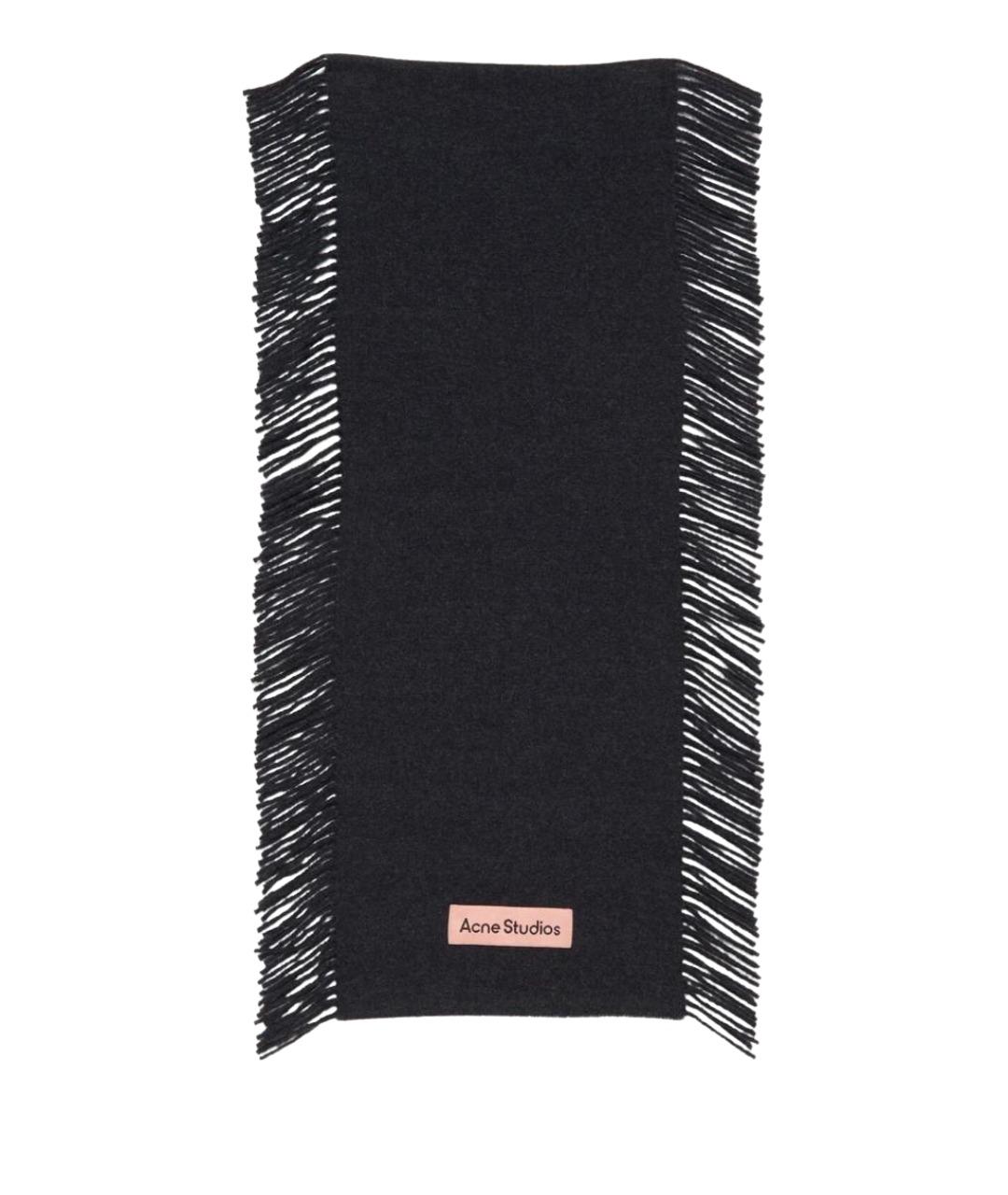 ACNE STUDIOS Черный шарф, фото 1