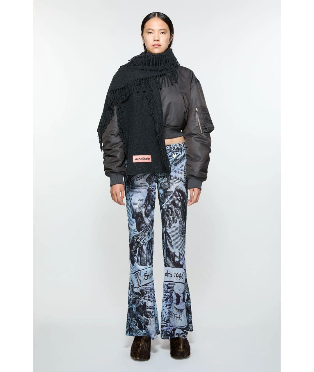 ACNE STUDIOS Черный шарф, фото 2