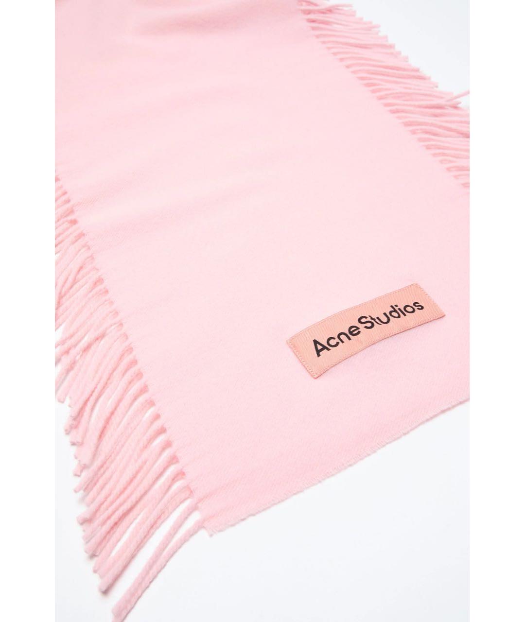 ACNE STUDIOS Розовый шарф, фото 3
