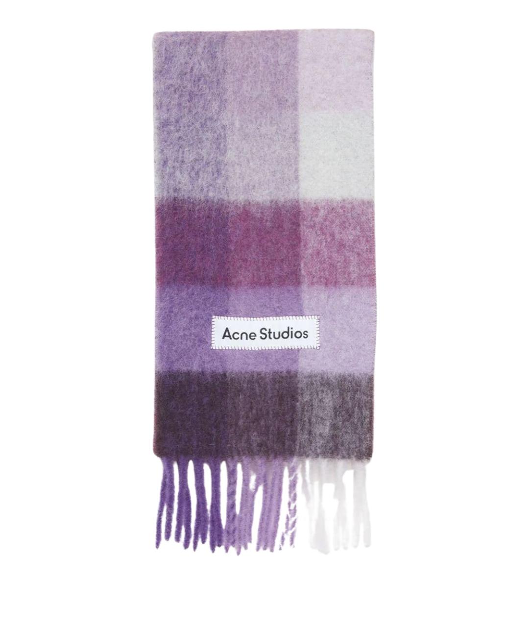 ACNE STUDIOS Фиолетовый шарф, фото 1