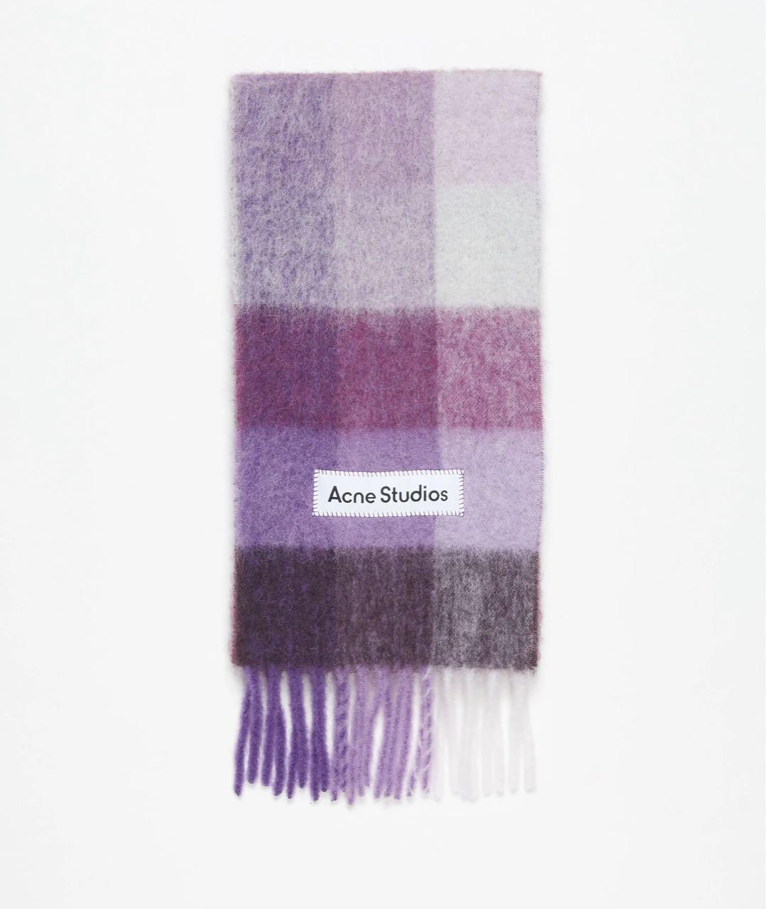 ACNE STUDIOS Фиолетовый шарф, фото 5
