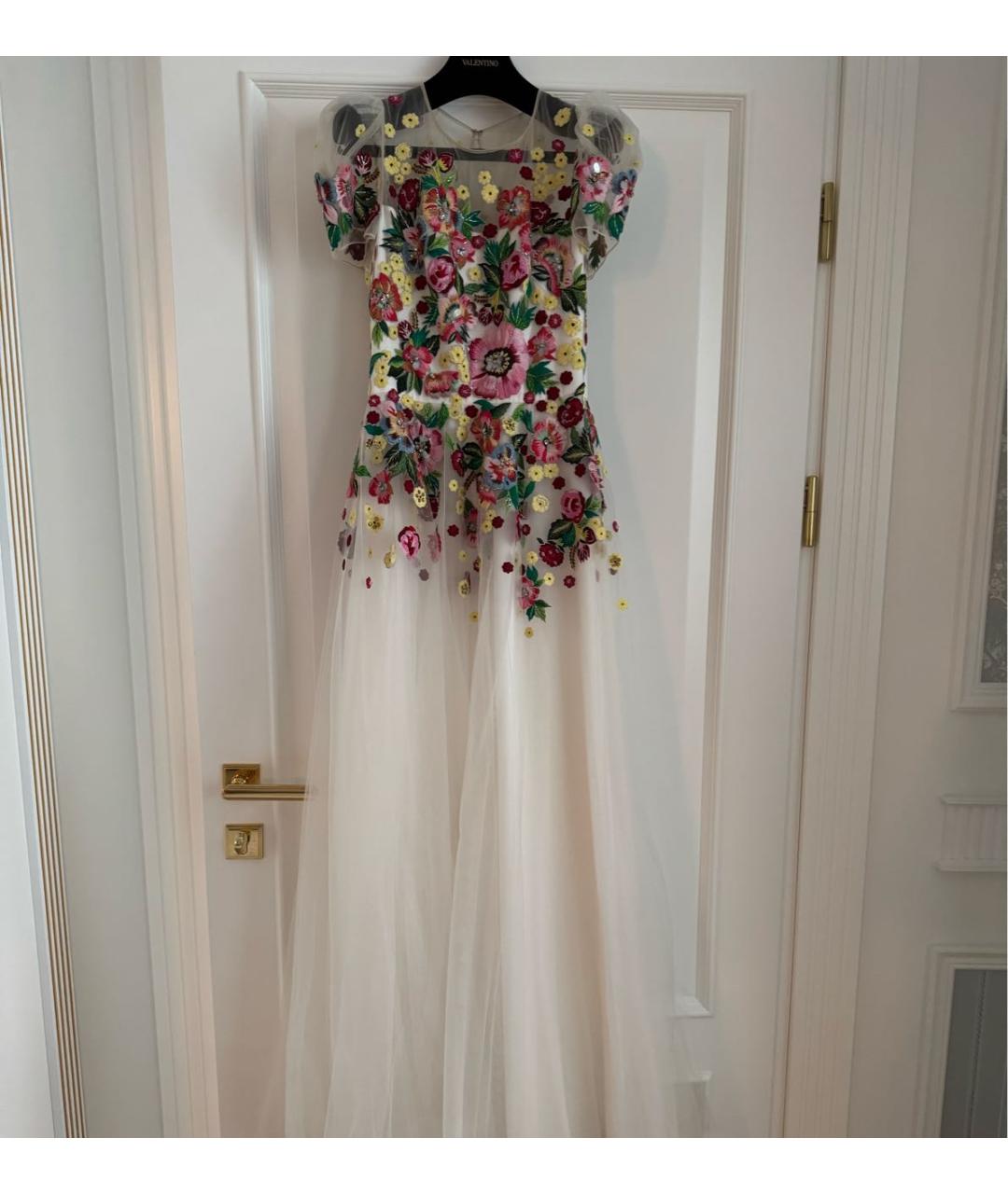 JENNY PACKHAM Белое сетчатое вечернее платье, фото 6