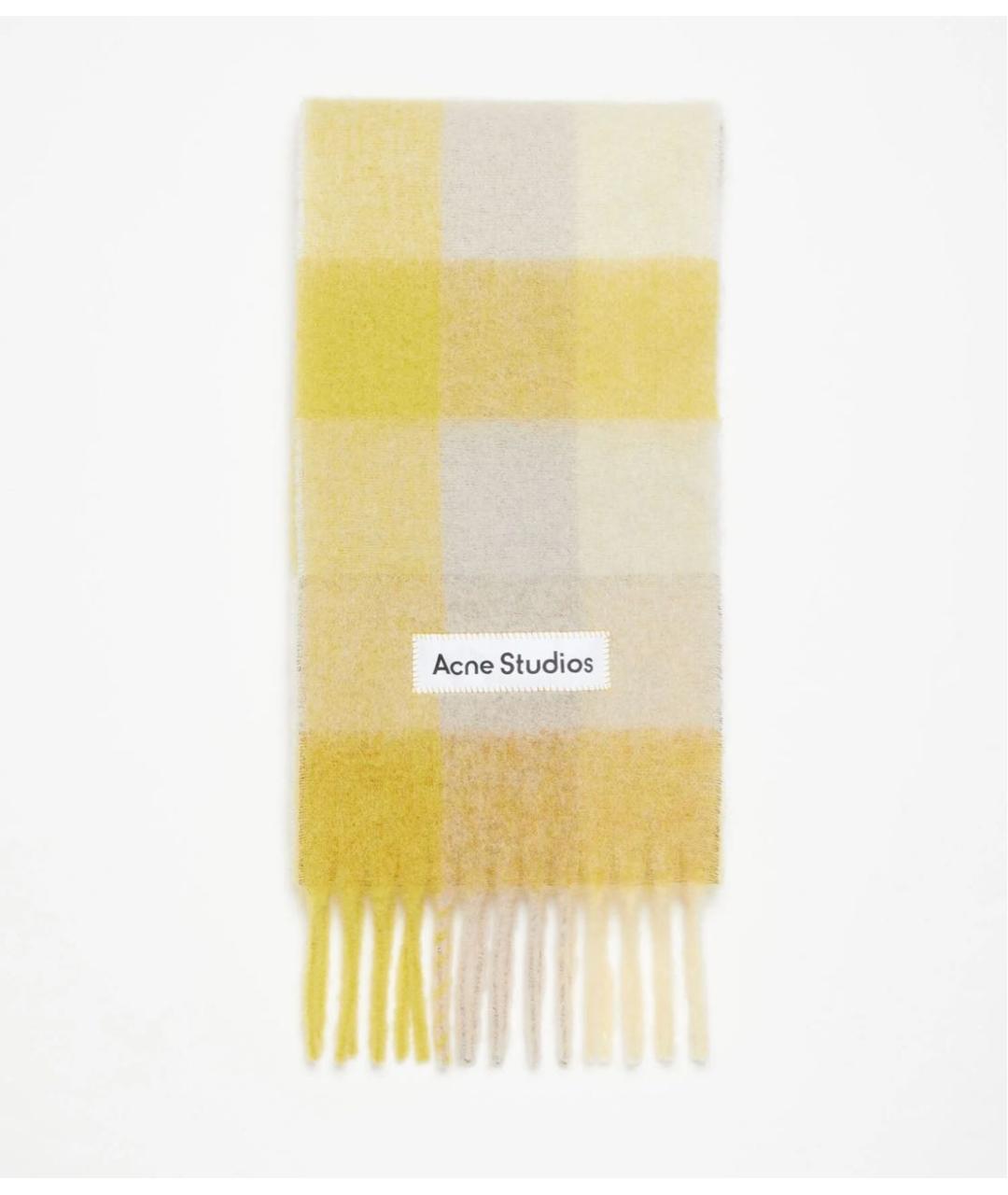 ACNE STUDIOS Желтый шарф, фото 5
