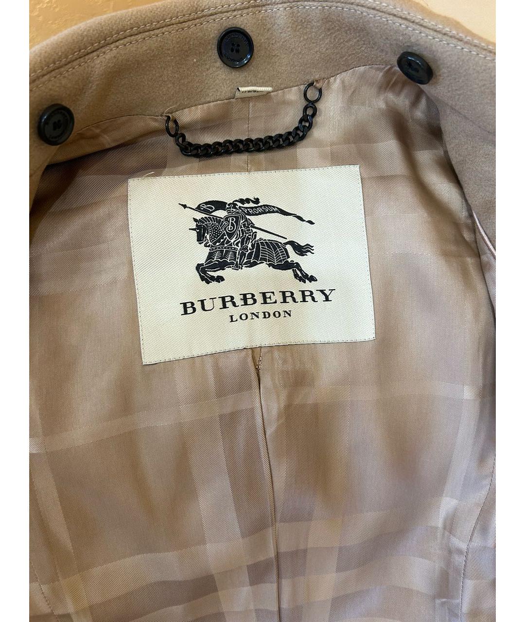 BURBERRY Бежевое кашемировое пальто, фото 3
