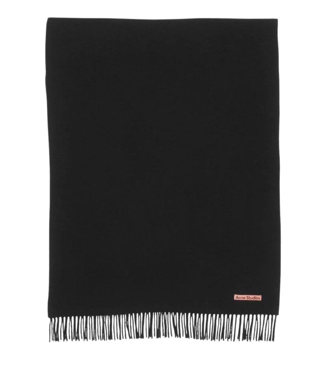 ACNE STUDIOS Черный шарф, фото 1