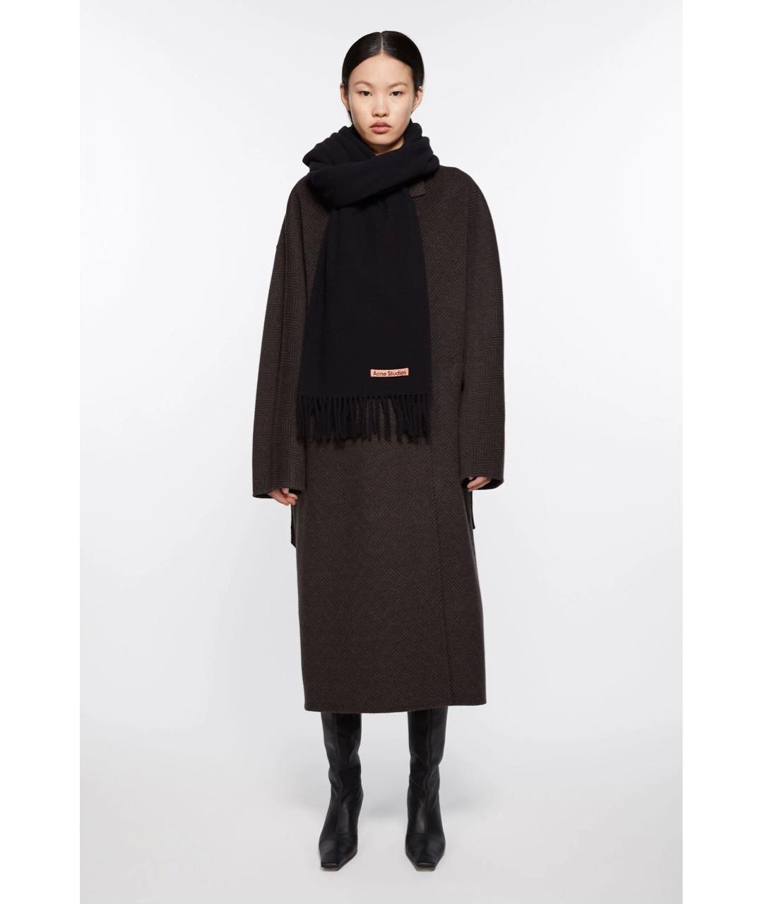 ACNE STUDIOS Черный шарф, фото 2