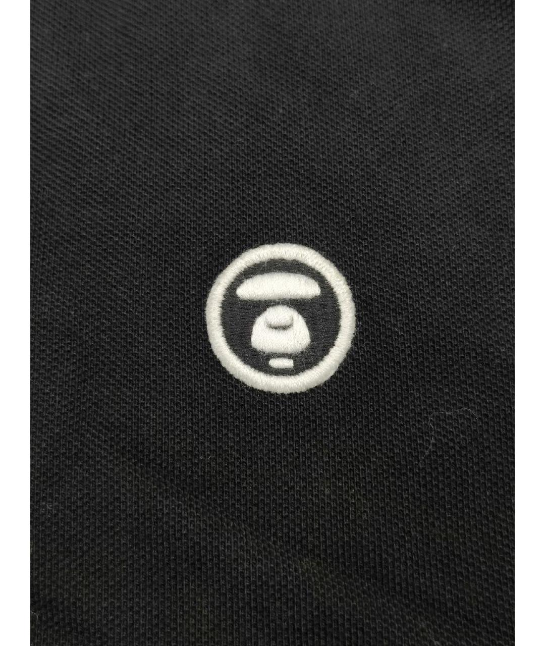 A BATHING APE Черная хлопковая футболка, фото 5