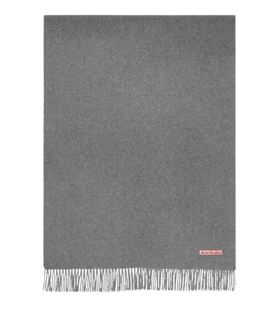 ACNE STUDIOS Серый шарф, фото 1
