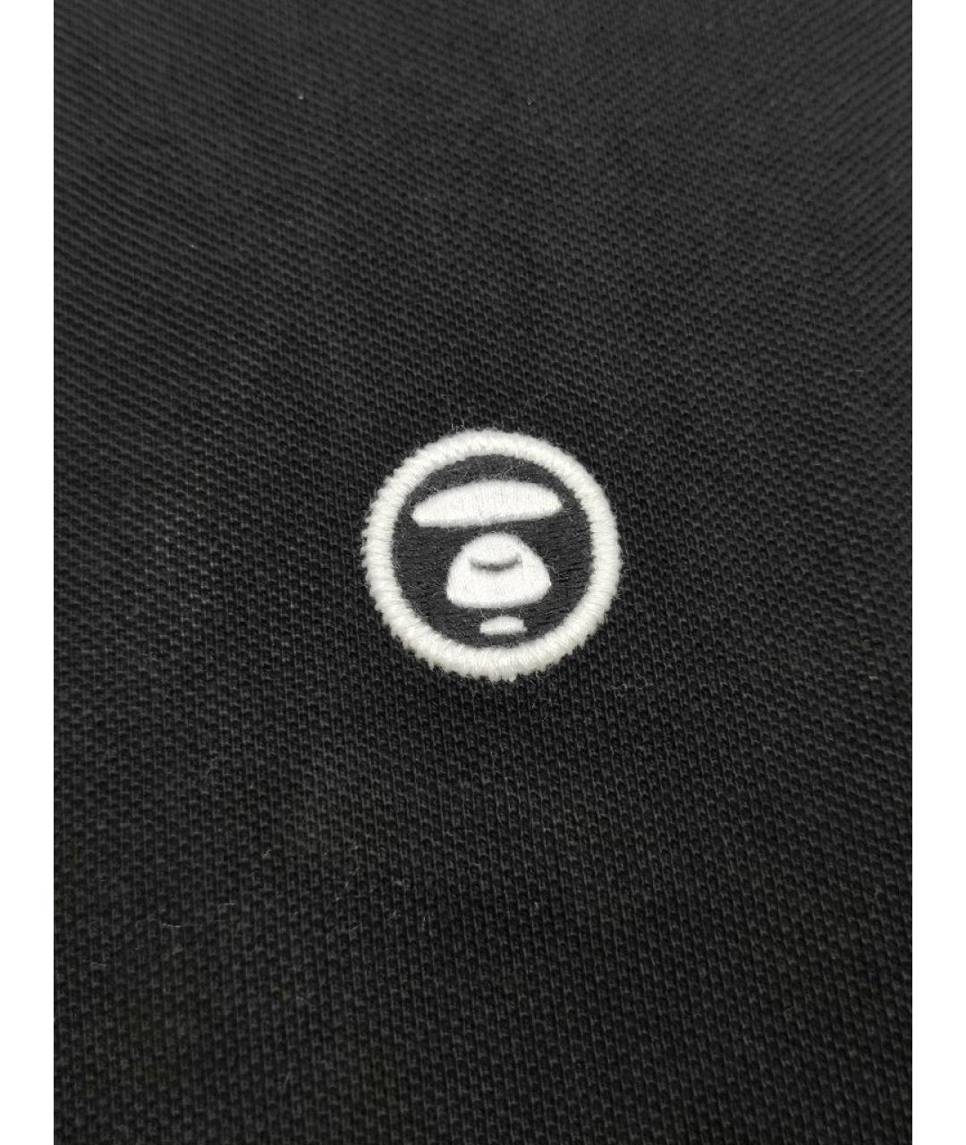 A BATHING APE Черная хлопковая футболка, фото 5